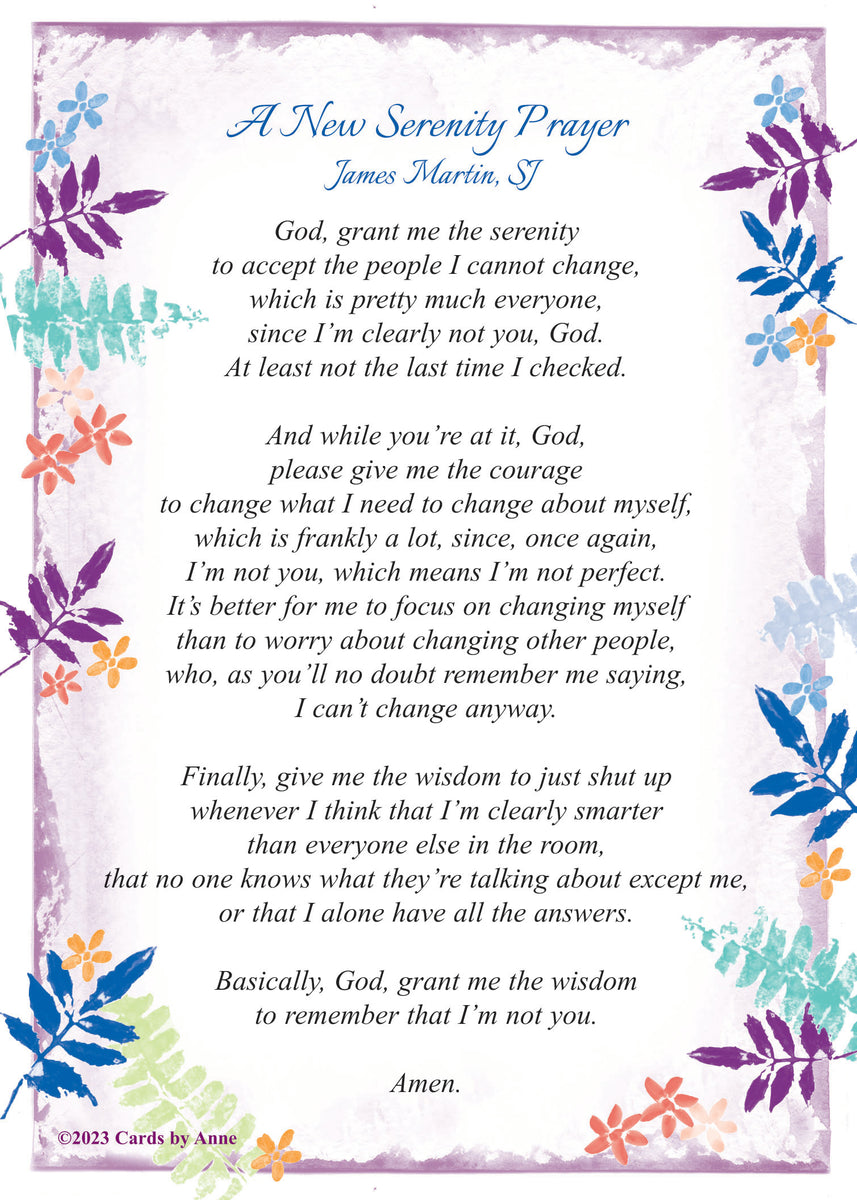 printable serenity prayer bookmark