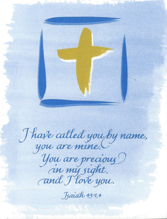 Card ・ Isaiah 43:1,4 Baptism (C34)