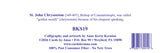 Bookmark ・ St. John Chrysostom (BKS19)