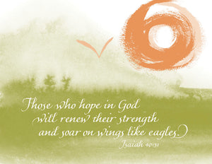 Card ・ Isaiah 40:31 - Get Well (C38)
